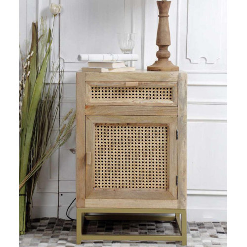Bayou Breeze Eadoin Wicker / Rattan Nightstand Wayfair